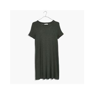 Madewell Swingy Tee Dress in Olive Green